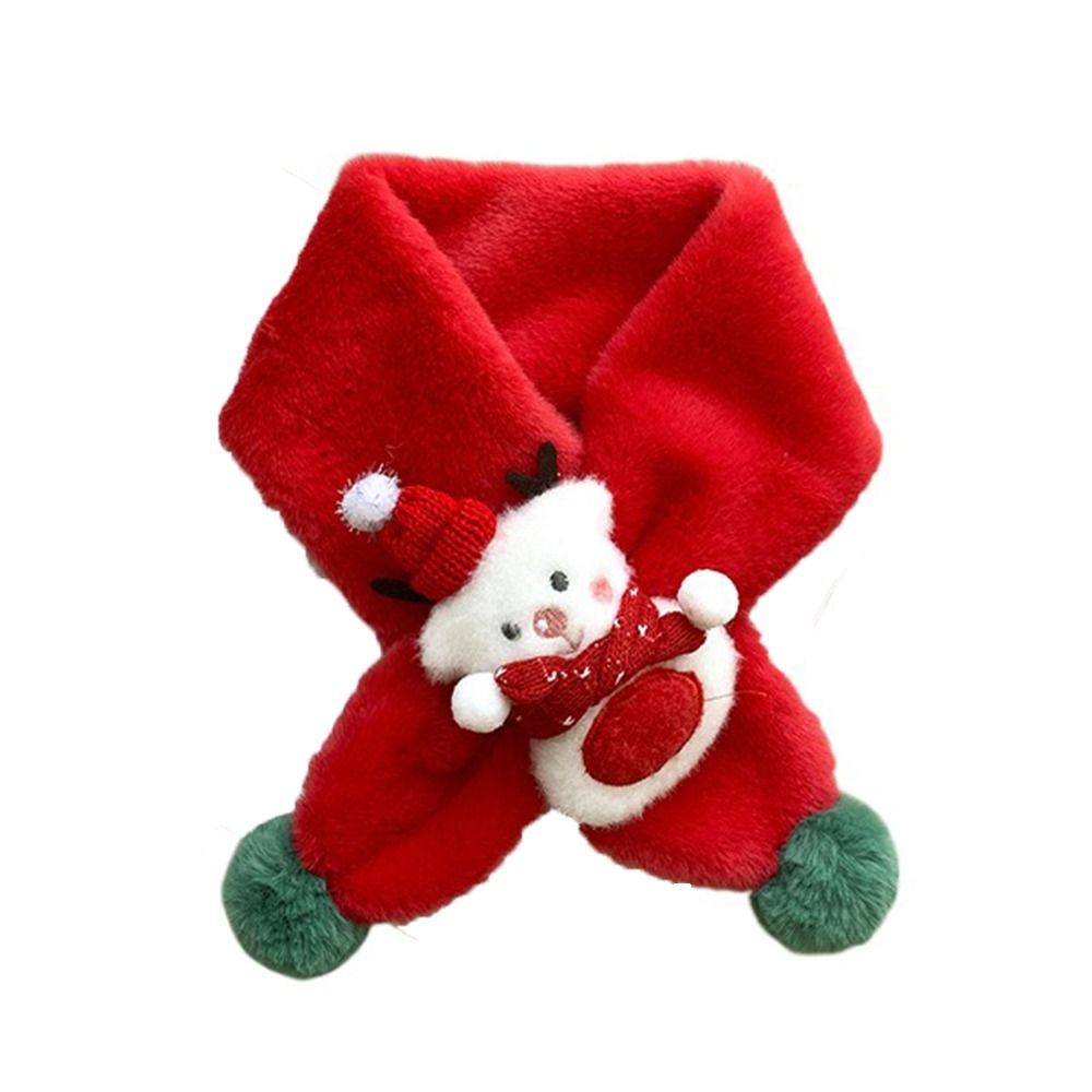 Bufanda de invierno para niños y niñas, bufanda de cuello para bebés, envoltura de felpa para niños, bufanda de Navidad, calentador de cuello, regalo lindo