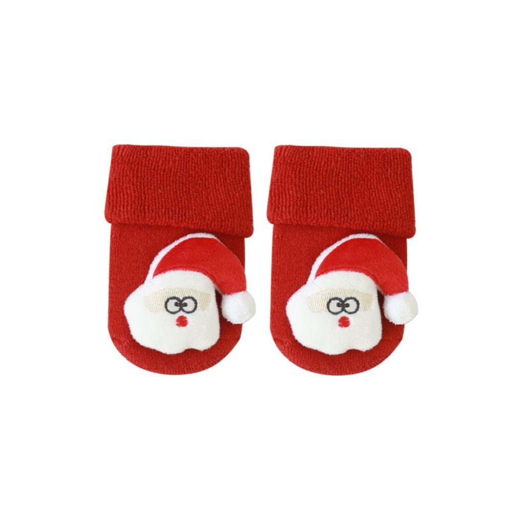 Calcetines de algodón de Papá Noel para niños, medias de tubo medio, alce, dibujos animados, regalo de Navidad, Harajuku