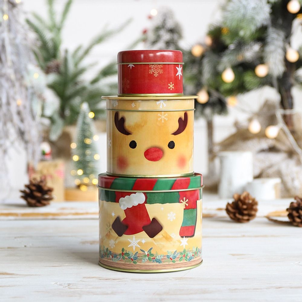 5 cajas de regalo de dibujos animados encantadoras cajas de regalo de  Navidad en forma de libro de Navidad, bonitas cajas de dulces decoración  para